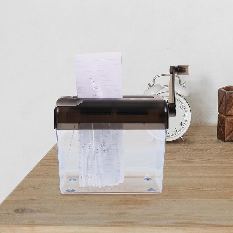 A6 Compact Manual Desktop Paper Shredder For Home And Office Document Shredding - Image 5